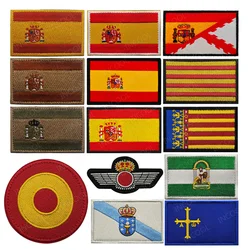 Parches bordados banderas comunidades españolas – Para mochilas y chalecos