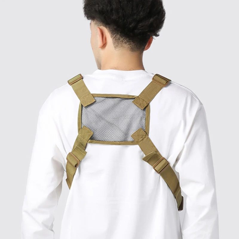 Chaleco de escalada al aire libre, mochila grande de viaje, senderismo, pesca, mochila portátil para caza, Camping, viaje, bolsa de pecho, riñonera - imagen 5