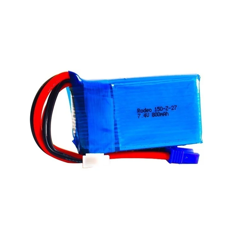 Batería Lipo 2S para Walkera Rodeo, 7,4 V, 800mAh, 150 F150 RC Quadcopter Drone, modelo de helicóptero RC, batería recargable 35C 7,4 V - imagen 2
