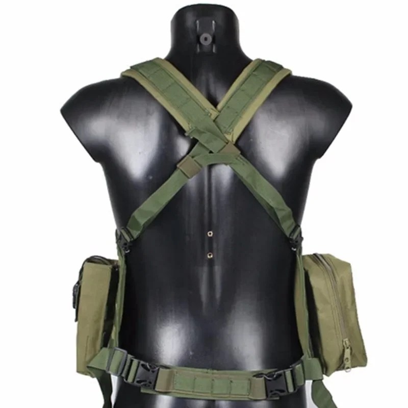 Chaleco táctico de caza para Paintball, ropa de juego de guerra MOLLE, armadura corporal, chaleco de caza CS, productos para exteriores, equipo negro, bronceado - imagen 4