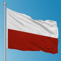 Bandera de Polonia en poliéster resistente para exterior e interior