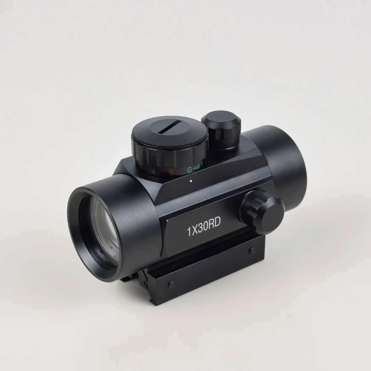 Mira telescópica de punto rojo para Rifle táctico, colimador de punto verde y rojo con montaje en riel de 11mm/20mm, para caza de aire Airsoft, 1x30 - imagen 4