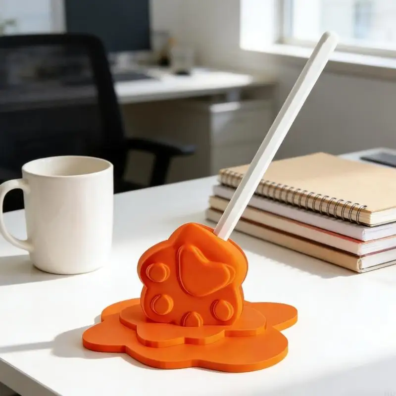 Soporte para bolígrafo helado con patas derretidas, decorativo - imagen 2
