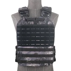 Chaleco táctico MOLLE camuflaje woodland – Entrenamiento y airsoft