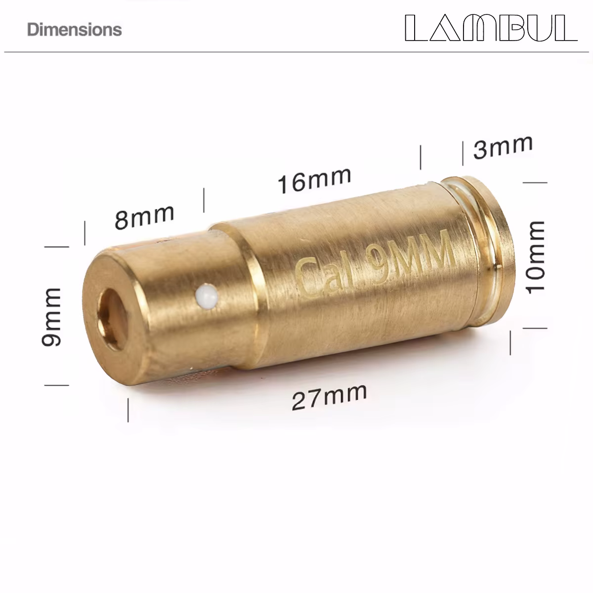 Calibrador láser 9mm – Bala de entrenamiento para pistola - imagen 4