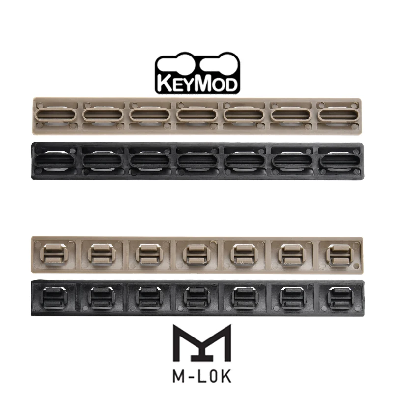 Rifle táctico montaje rieles Panel de protección madera Chip caza guardamanos de nailon plástico Airsoft accesorios Mlok Keymod sistema - imagen 4