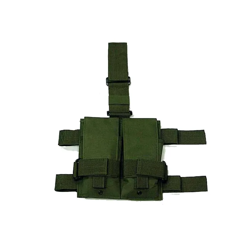 Bolsa táctica para muslo 5,56/7,62, Panel de pierna caída/cinturón Molle, bolsa Mag para caza al aire libre, soporte para cargador - imagen 3