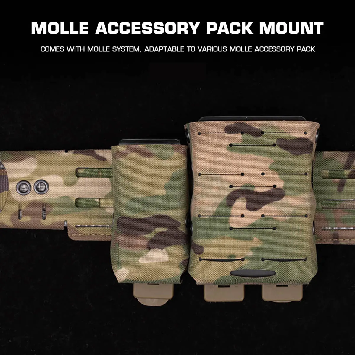 WRC Cinturón táctico modular liviano compatible MOLLE portacargadores - imagen 5