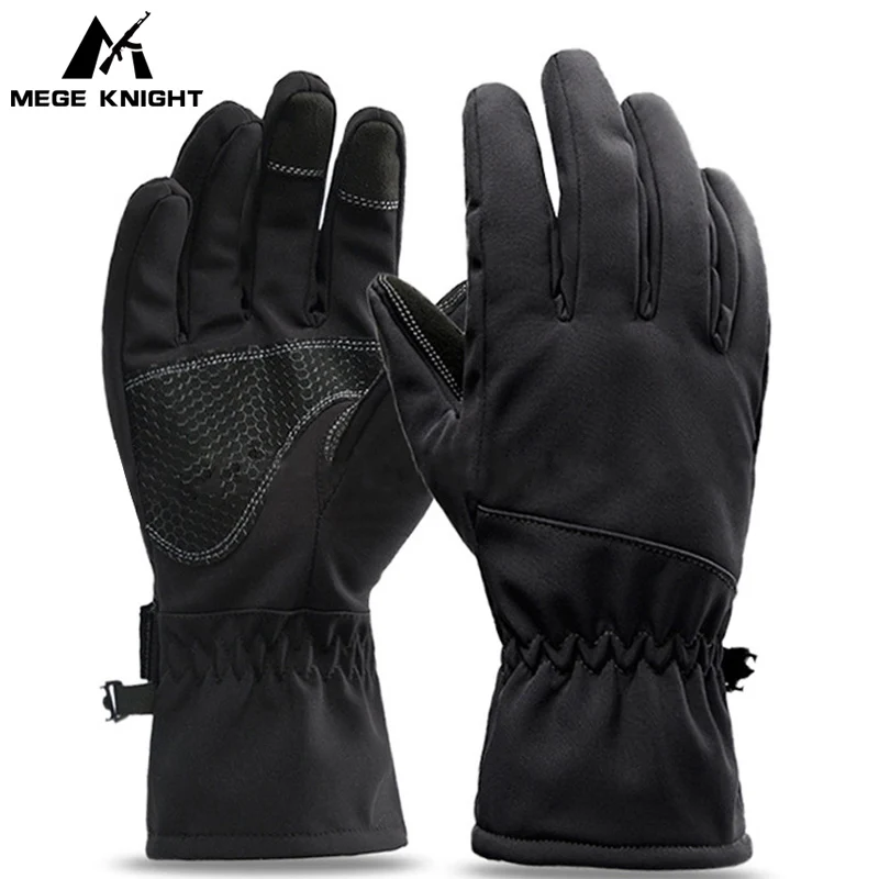 Guantes tácticos de invierno para pantalla táctil, guantes cálidos para ciclismo al aire libre, conducción de motocicleta, guantes antideslizantes a prueba de viento - imagen 4