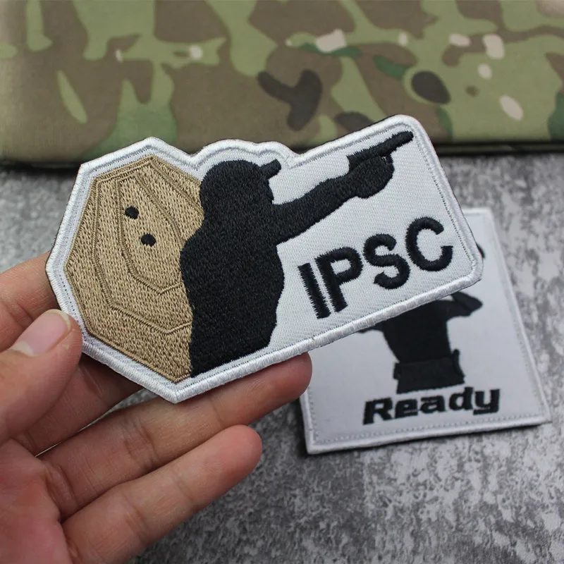 Insignias para bolsas al aire libre, bordado IPSC, moral entusiasta militar, brazaletes para mochila personalizados, parches para ropa, pegatinas para sombreros - imagen 3