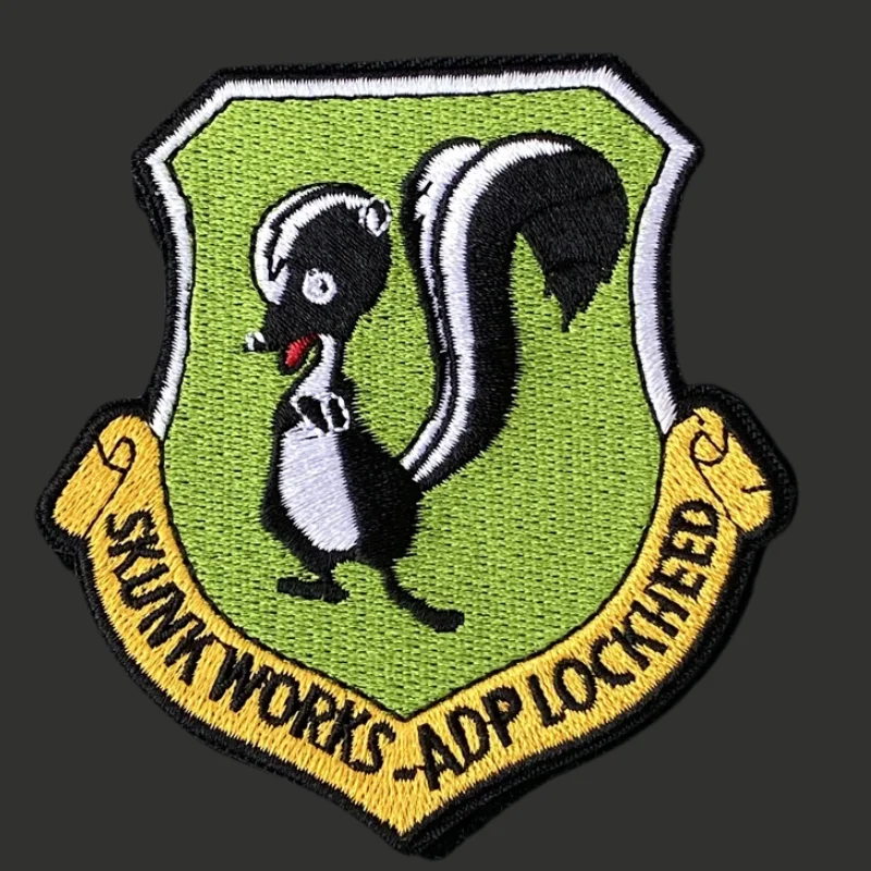 Parche de trabajo de esqueleto LOCKHEED-MARTIN, tácticas militares, insignia bordada de moral, brazalete, gancho y bucle, mochila, pegatinas para ropa - imagen 2