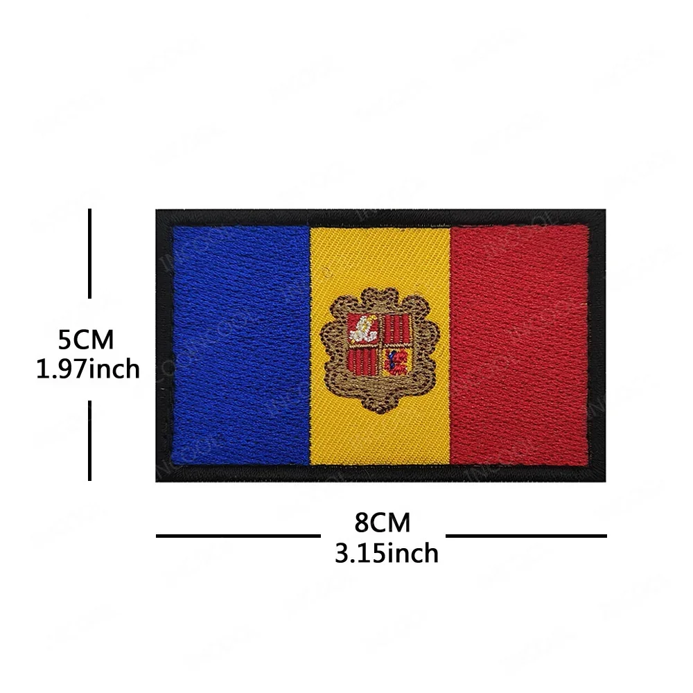 Banderas europeas bandera nacional Alemania Francia Reino Unido España Lituania parche bordado apliques tácticos brazalete insignias decorativas - imagen 3