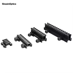 Soporte de riel elevador elevado de aluminio para Base adaptadora de mira óptica Picatinny Weaver