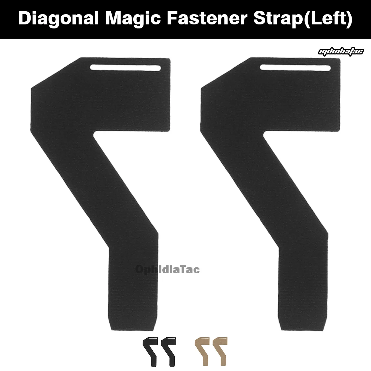 ​ MOLLE Mag Pouch Diagonal Magic Fastener Correa izquierda para cinturón y bolsas Mag