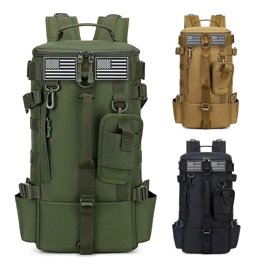 Mochila de pesca de gran capacidad, mochila multifuncional para almacenamiento de aparejos de pesca, resistente al desgaste y duradera