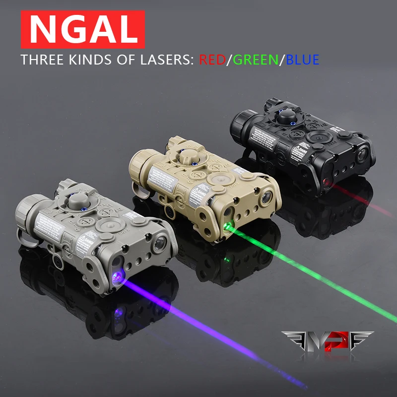 WADSN táctica Airsoft NGAL versión Simple punto rojo verde azul indicador luz LED blanca ajuste 20mm Rail caza arma láser - imagen 3