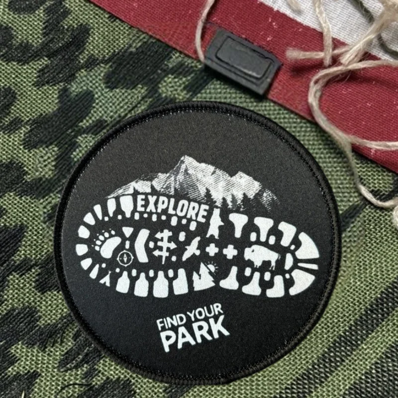 Parche de impresión para senderismo, chaleco táctico, sombreros con gancho y bucle, insignia de moral, mochila, pegatinas decorativas, parches para brazalete para ropa - imagen 2