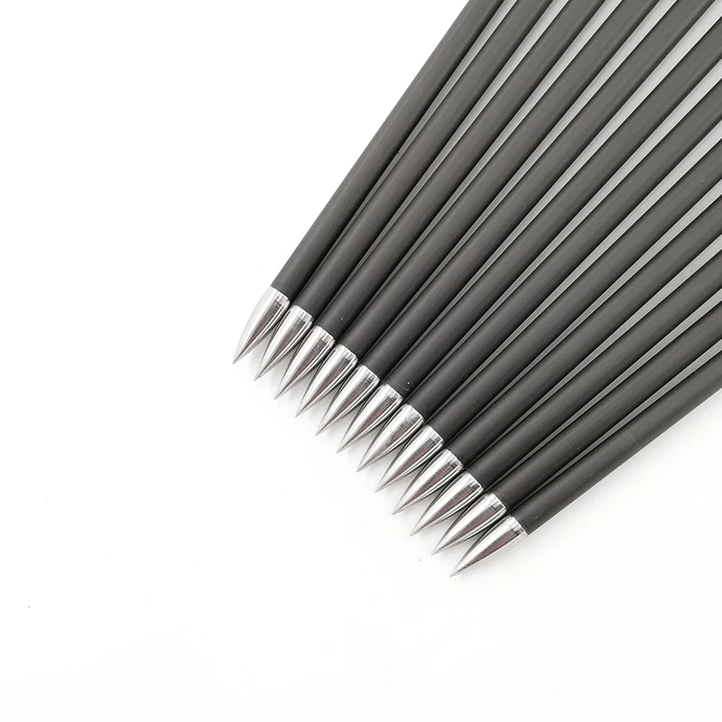 Flechas de carbono para tiro con arco, 6 piezas, columna vertebral 350, 400, 450, 500, 600, 700, 750, 800, ID4.2mm, 30,5 pulgadas - imagen 5