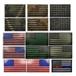 Parche militar bandera Estados Unidos reflectante IR para hombro