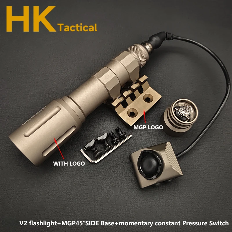 Sotac-Juego de interruptor de botón para linterna V2, luz de explorador con interruptor de presión, luz táctica para armas de caza Airsoft - imagen 5