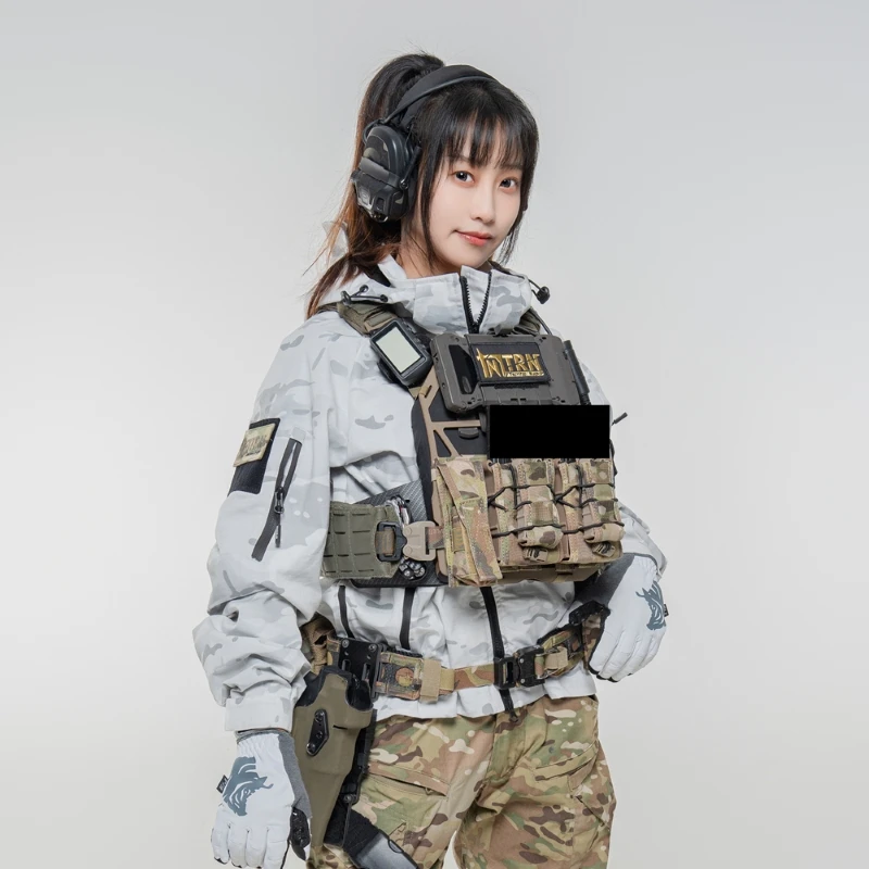 Chaqueta blanca de camuflaje de nieve, poliéster/algodón, ropa táctica, camisa superior delgada - imagen 4