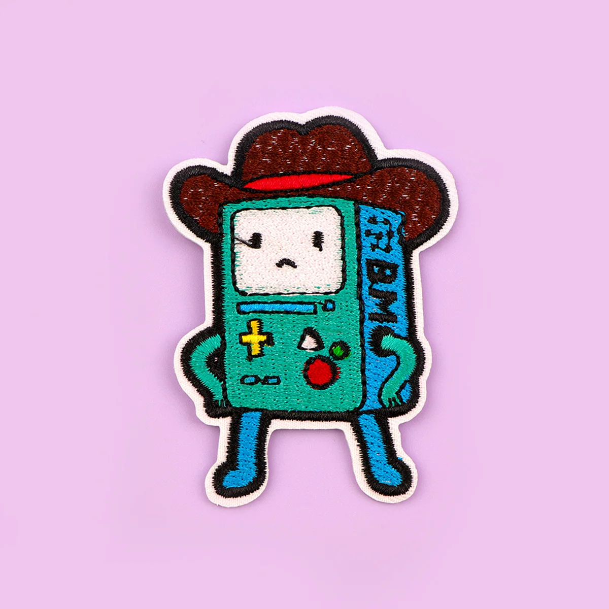 Figura de juego, parche para planchar, parche para ropa, parche bordado de vaquero de dibujos animados, accesorios de ropa, pegatina de costura - imagen 5