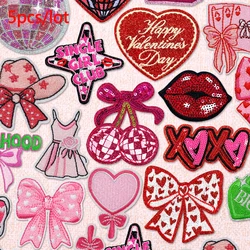 Parches termoadhesivos rosas y fresas – para jeans, mochilas