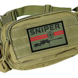 Parche táctico Sniper Targe con gancho y bucle para brazalete
