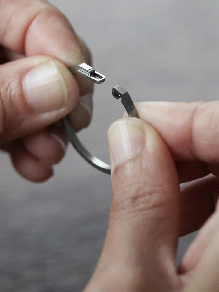 Llaveros de aleación de titanio para coche, llaveros de importación, Edc, Plata rápida, buena - imagen 3