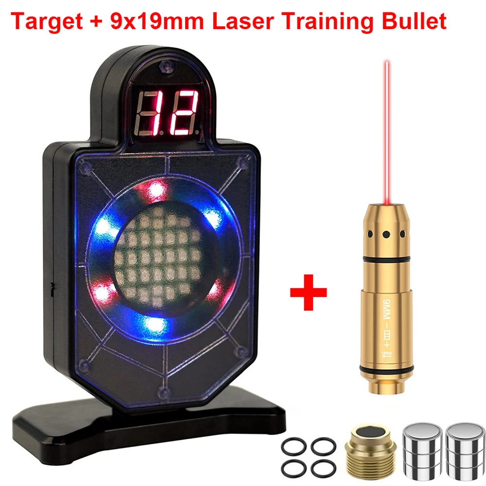 E target with 9x19mm