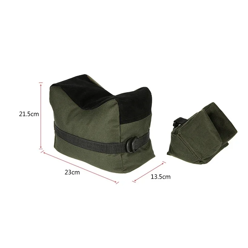 Bolsas delanteras y traseras Portaequipajes para rifle Bolsas de arena (sin arena) Portaobjetos para francotirador Accesorios para escopeta - imagen 2