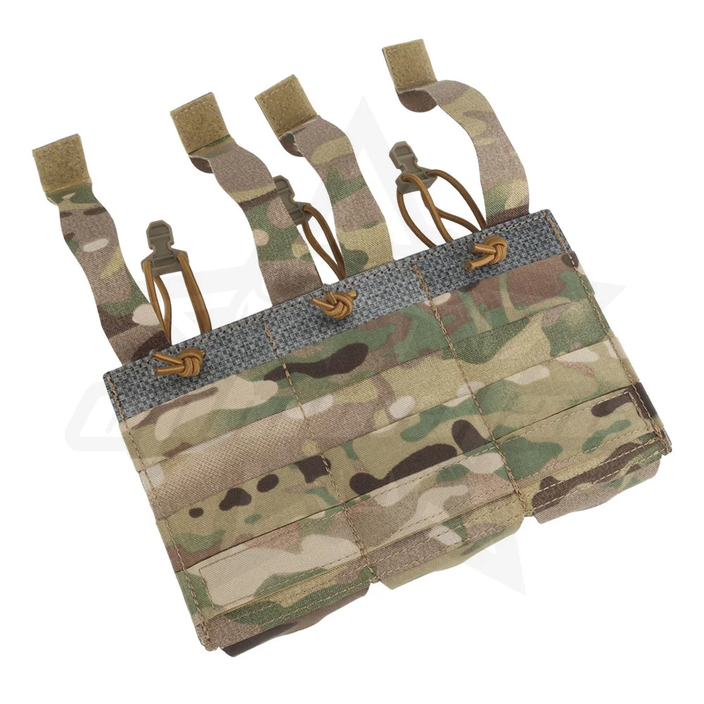 Una bolsa de camuflaje con un bolsillo para una cuchilla