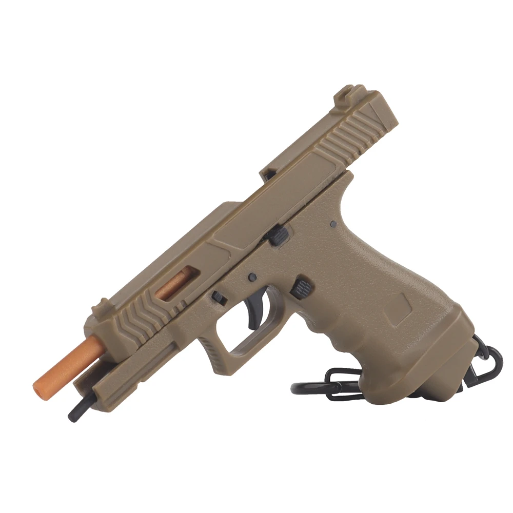 TTI G34 llavero táctico CS Revolver modelo para hombres Vintage Counter Strike pistola colgante de Metal llavero masculino niños Fans bolsa coche - imagen 4