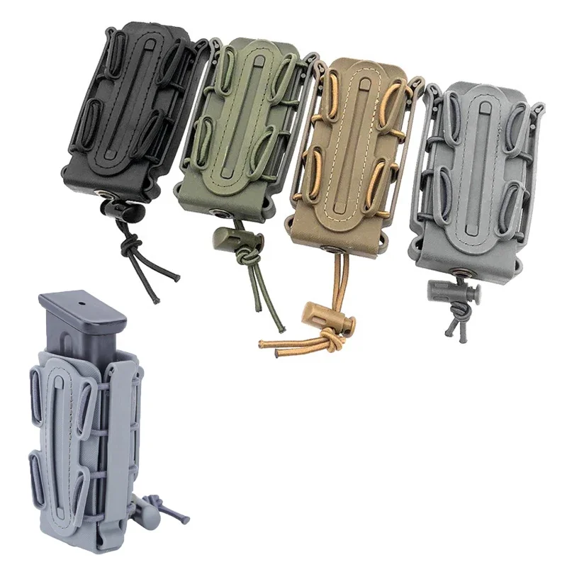 Cinturón táctico Molle, bolsas para revistas de 9mm, bolsa Mag para tiro, caza al aire libre, pistola, Rifle, bolsa para revistas Fastmag - imagen 2