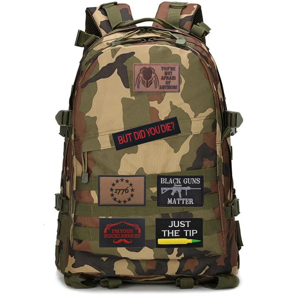 Accesorios para bolsos al aire libre, insignia con bordado del alfabeto inglés, mamá, dije que era muy especial, parches de mochila con personalidad para ropa - imagen 2