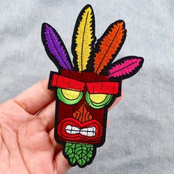 Parche bordado Crash Bandicoot Aku – Planchar o coser en chaquetas