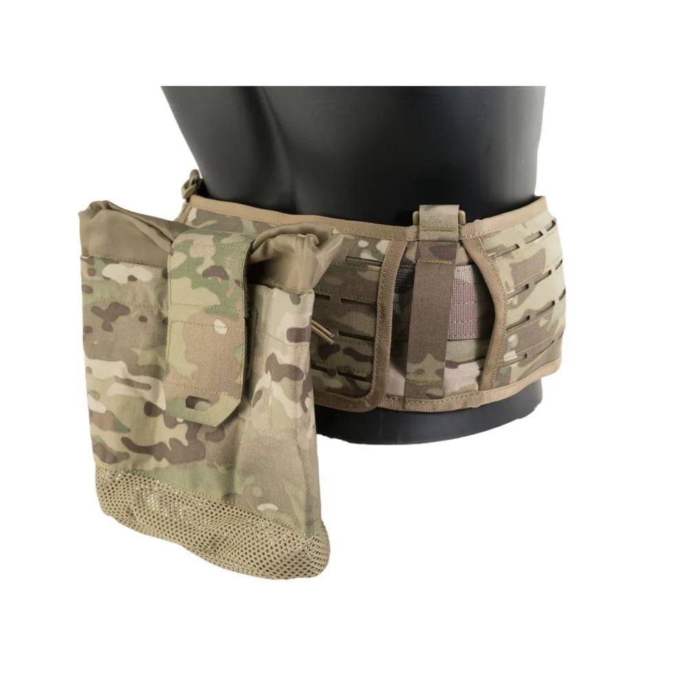 Bolsa táctica enrollable para volcar, bolsa de utilidad MOLLE de malla con cierre de cordón, soporte para revistas de munición - imagen 5