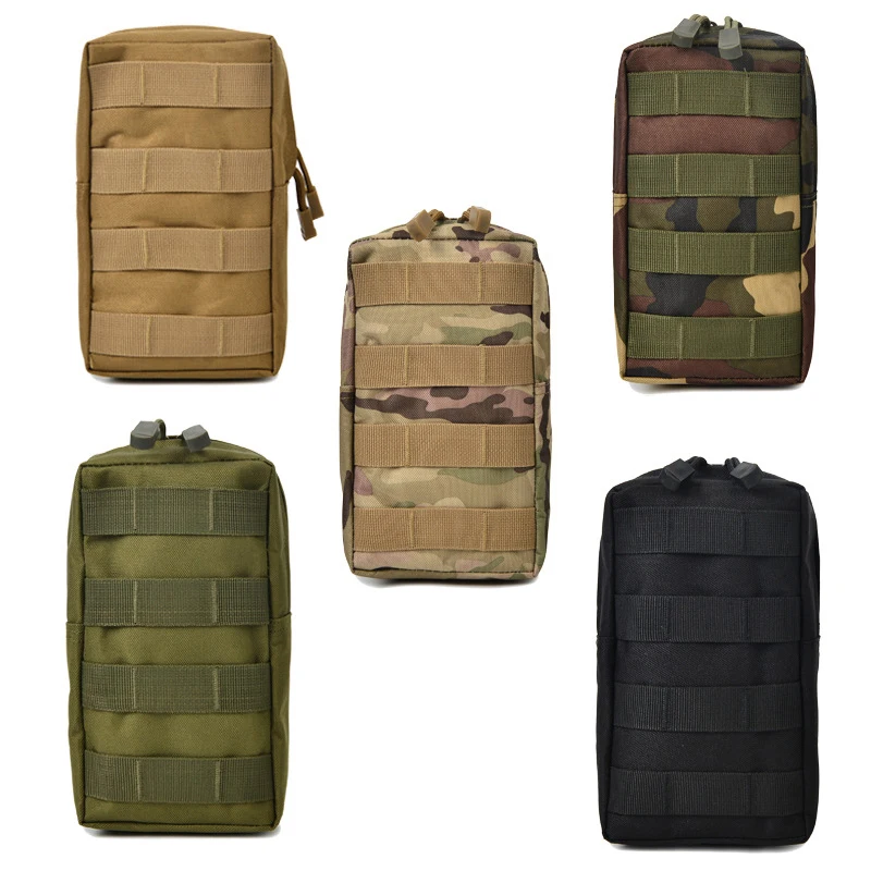Riñonera táctica Molle EDC con bolsillo para teléfono, bolsa militar para correr, viaje, Camping, suave - imagen 2