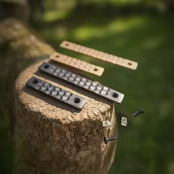 Cubierta de riel KAMCUNG MLOK: polimérica de nailon y grano de madera de panal compuesto G10 para guardamanos AR15/SLR MK8