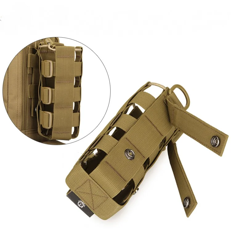 Juego de tazas de agua ajustables para deportes al aire libre, bolsa de hervidor de agua de 500ML y 800ML, accesorios de camuflaje Edc, bolsa colgante - imagen 3