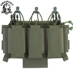 Bolsa triple elástica 5.56 corte láser con hebilla liberación táctica