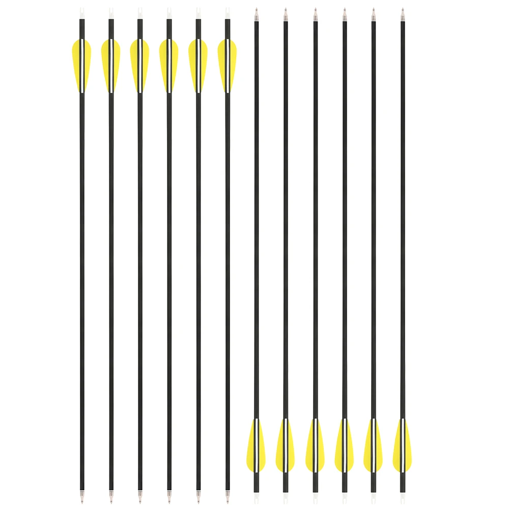 6/12 Uds 31,6 "tiro con Arco flecha de carbono mezclado columna vertebral 500 plumas de goma en forma de lágrima ID 6,2mm OD 7,8mm arco caza tiro deporte - imagen 4