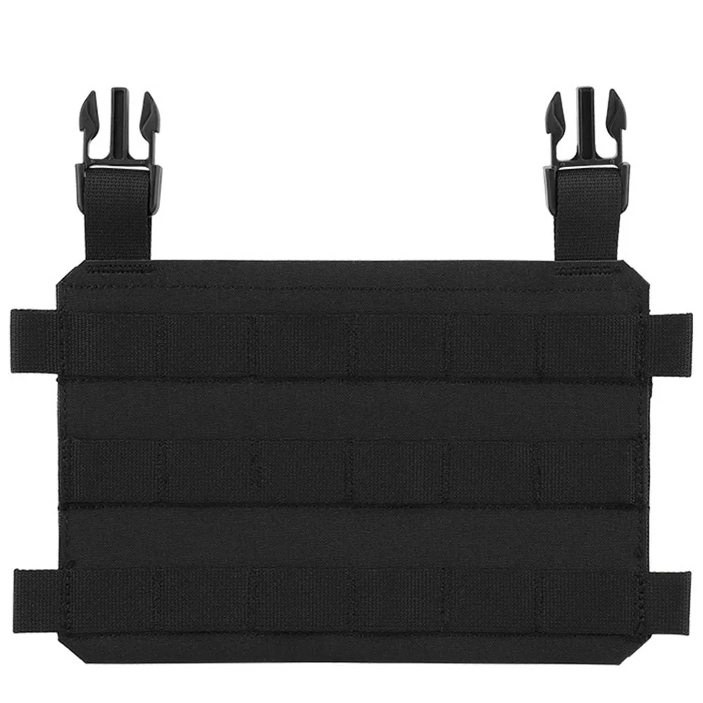 Placa táctica Molle de tórax con gancho y bucle, nailon 1000D desmontable para portador de placa táctica, accesorios para chaleco Airsoft