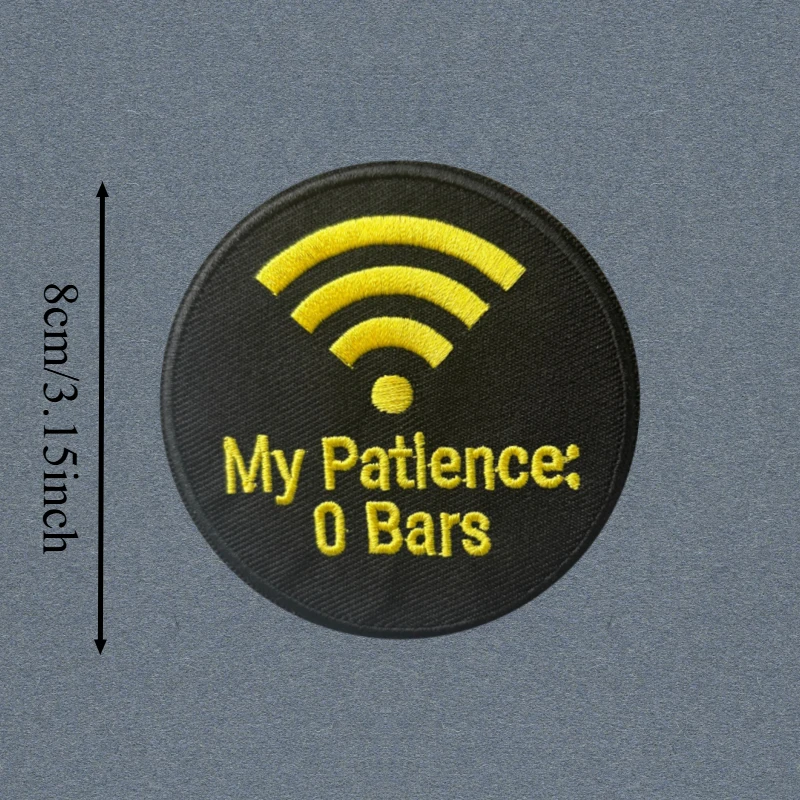 My Patience Parche táctico bordado gancho y bucle insignia moral - imagen 3