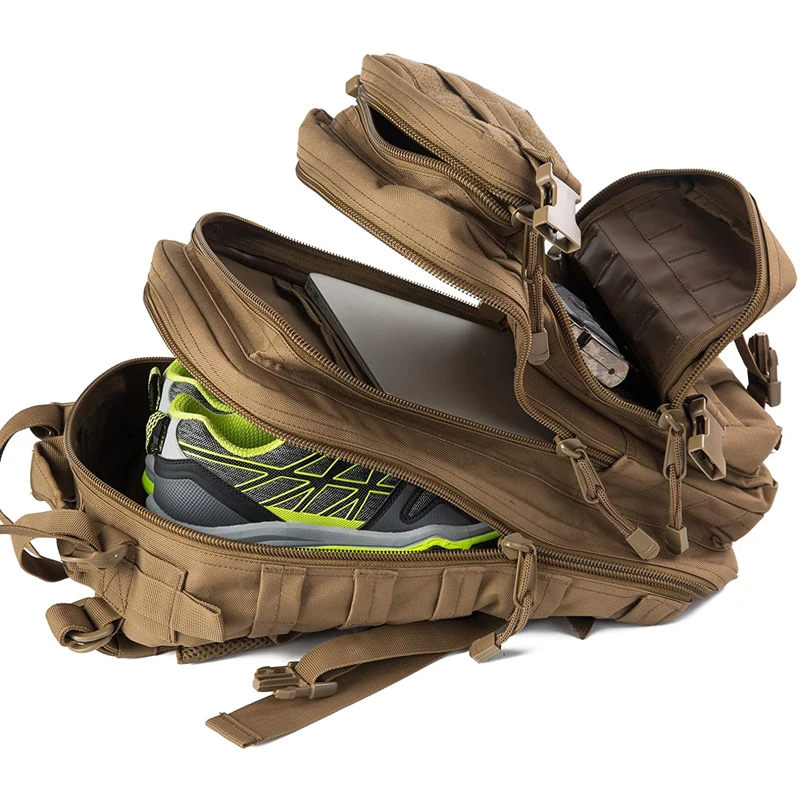 Mochila táctica de 35L, mochila de asalto Molle, mochilas para hombres y mujeres, mochila de viaje para acampar, cazar y senderismo - imagen 4