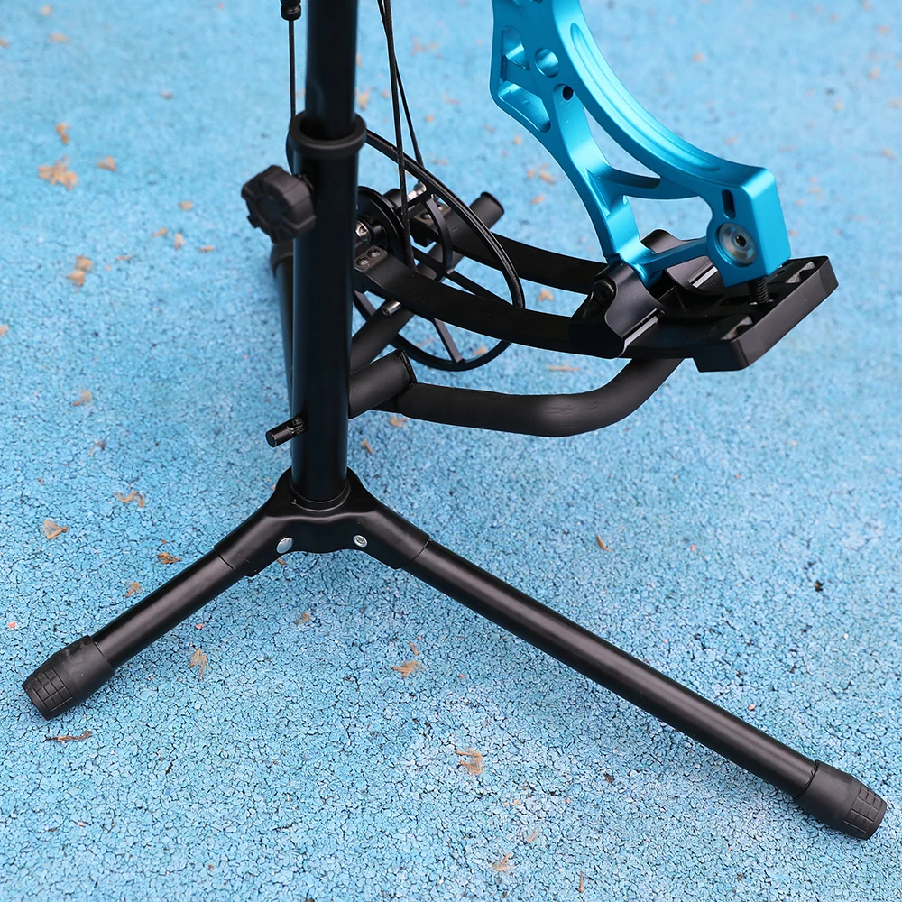 Soporte para arco compuesto de tiro con arco, soporte extraíble ajustable en altura, soporte plegable para arco, soporte para patadas, tiro de caza al aire libre - imagen 4