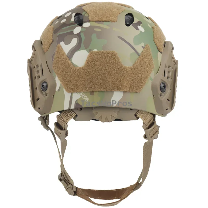 Cascos tácticos ajustables para caza al aire libre, casco de seguridad para juego de guerra Airsoft, combate de Paintball, casco de corte alto SF rápido - imagen 3