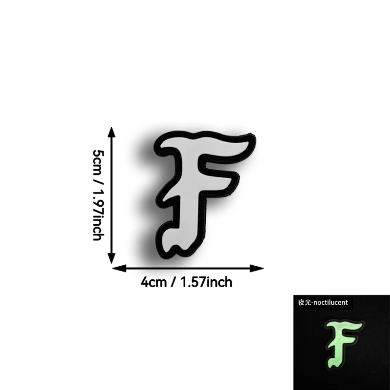 Parche de gancho y bucle de PVC F, insignia moral al aire libre, insignias tácticas, parches de accesorios de ropa de juego - imagen 3