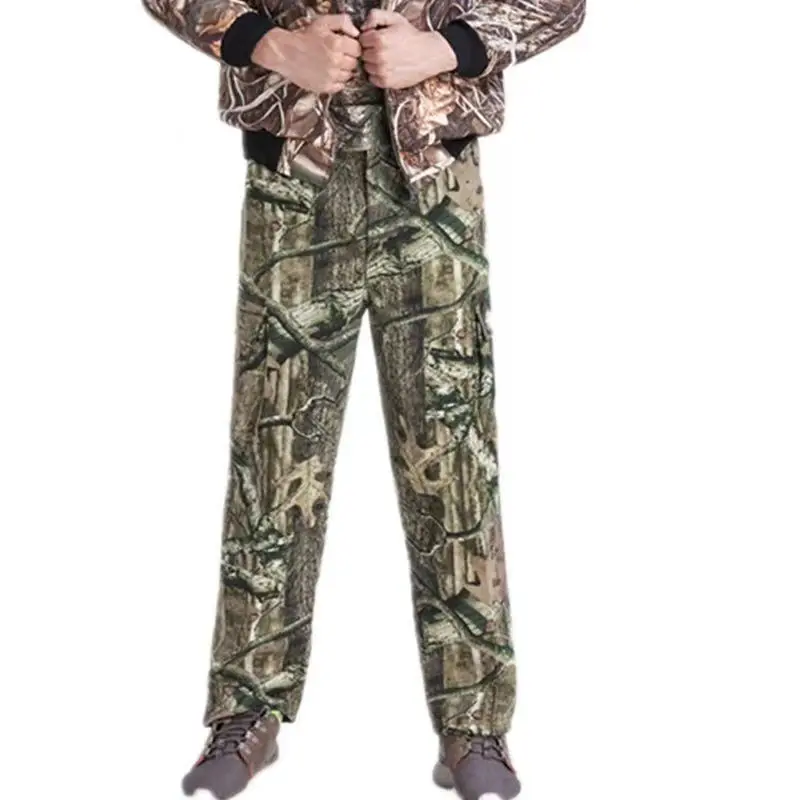 Pantalones cargo multibolsillos para hombre, Pantalón de algodón completo, transpirable, biónico, camuflaje, caza, pesca, cómodo, primavera y otoño - imagen 5