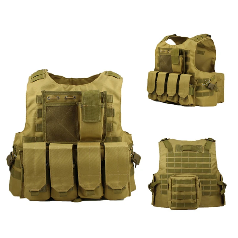 Chaleco táctico Molle para exteriores, ropa de combate de asalto, Paintball, Multicam, Kryptek, Camuflaje negro, equipo de caza - imagen 3